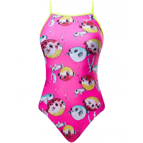 Women’s Reel It In Foil Funnies Flutterback Swimsuit  color