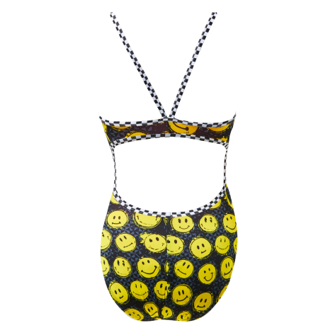 Girls’ Smiley Non Foil Funnies Flutterback Swimsuit  color